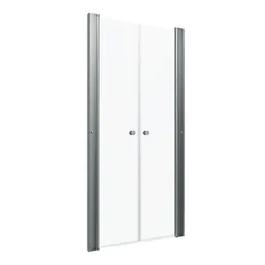 Душевая дверь Triton (900х1850) распашная, стекло 5 мм прозрачное/профиль хром DP73