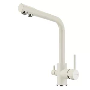 Смеситель AQUATON 1AX004FCXX240 для мойки, с краном для питьевой воды, жемчуг