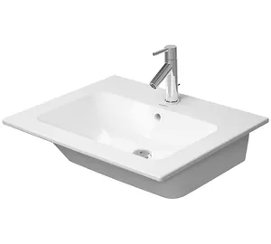 Умывальник DURAVIT 630х490 антигряз.покр., отверстие под смеситель, перелив 23366300001