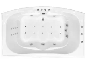 Ванна прямоугольная BACH 190х110 Система 4"А", гидро+аэромассаж+спинной, каркас