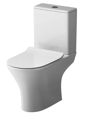 Унитаз-компакт AM.PM 350х770х650 безободковый,антивсплек,сиденье микролифт,белый C748600SC