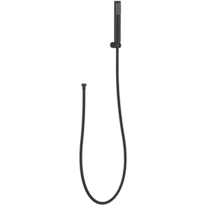 Душевой комплект BelBagno -DFS-NERO шланг, держатель, черный матовый