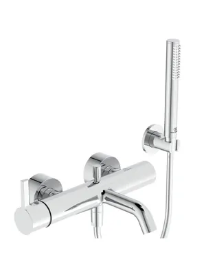 Смеситель для ванны/душа Ideal Standard BC787AA настенный, однозахватный, душ гарнитур, хром