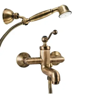 Смеситель для ванны/душа Paini настенный,однозахв.,душ.гарнитур,состаренная бронза 88F3105KM