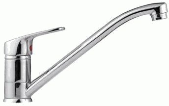 Смеситель Ledeme H16 для кухни, однозахватный, поворотный излив, хром L4216