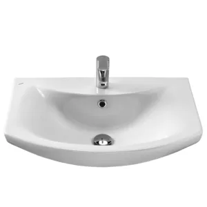 Раковина Aquaton 65 1WH207775 650x426x194 мм, перелив, отверстие под смеситель, белая