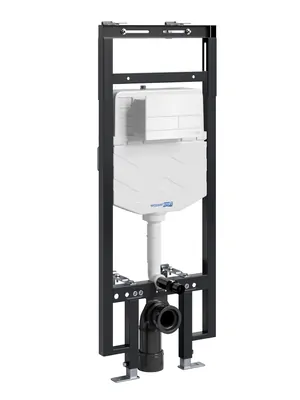 Инсталляция для унитаза WasserKRAFT с клавишей смыва, белый 58tlt.010.me.wh04