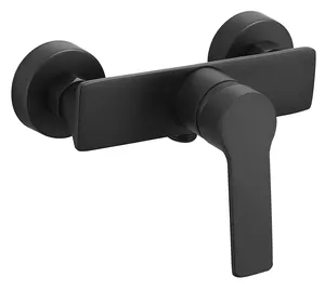 Смеситель для душа ESKO black SB 80 настенный, однозахватный, без излива, черный матовы