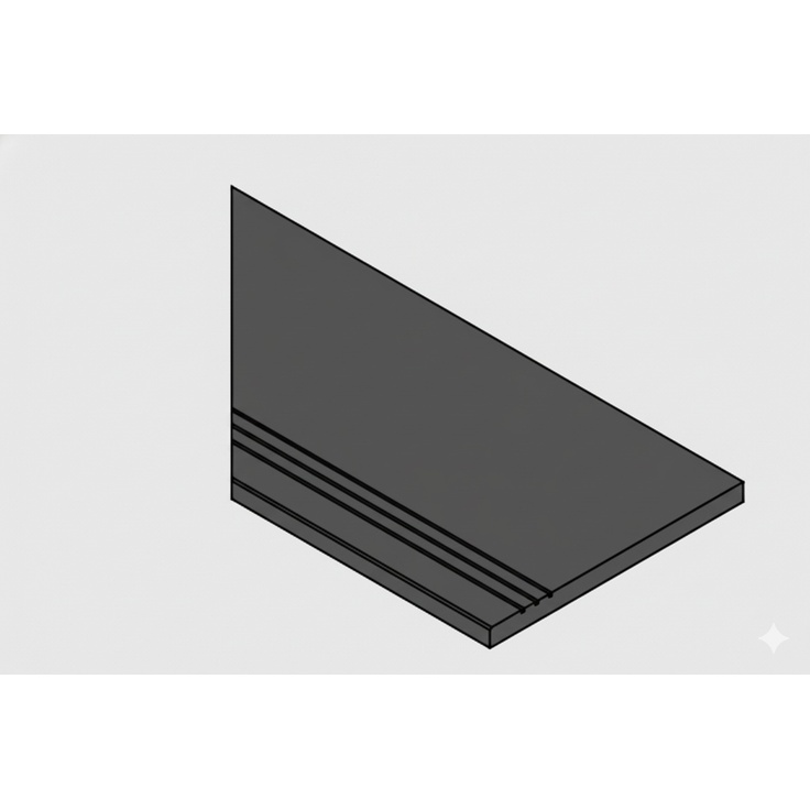 Italon Magma (Магма) 620090001387 X2 Фог бортик грип левый 30x60 матовая