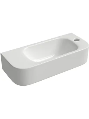 Раковина накладная Aqueduto 500х215х110, прямоугольная, бел. глянцевая PEQ0110