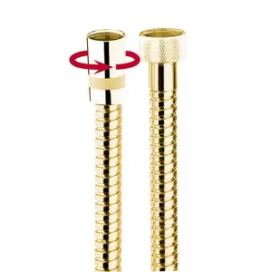 Шланг душевой Bossini Doppia 1250мм, латунь, 1/2 , золото A00045B.021.1