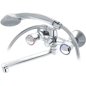 Смеситель для ванны VARION Armaturen 7015172 керамические кран-буксы, плоский излив 180мм