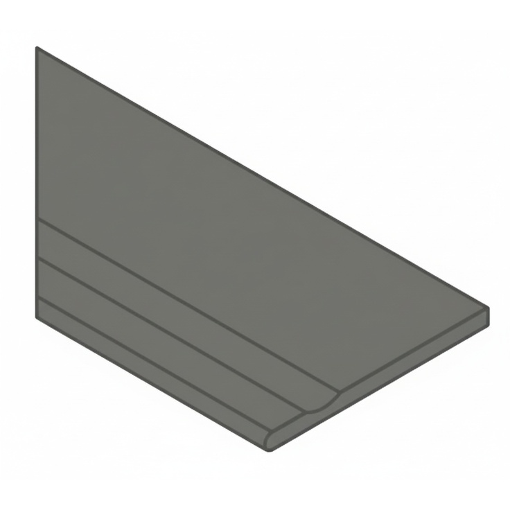 Italon Magma (Магма) 620090001357 X2 Фог бортик с выемкой закруглённый Левый 30x60 матовая