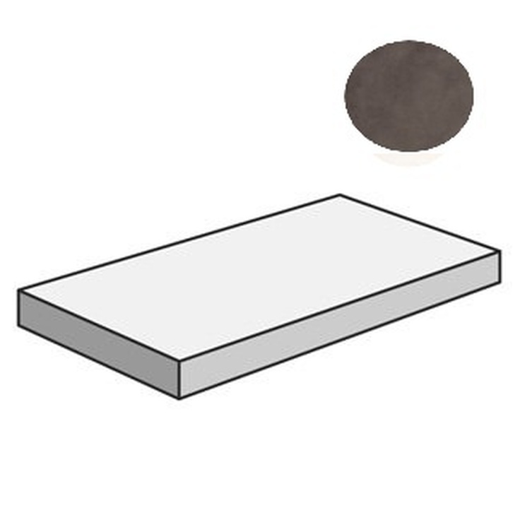 Sant Agostino Sable CSAGADSM12 Gradone Angolare 120 Dx Moka 33x120 матовая