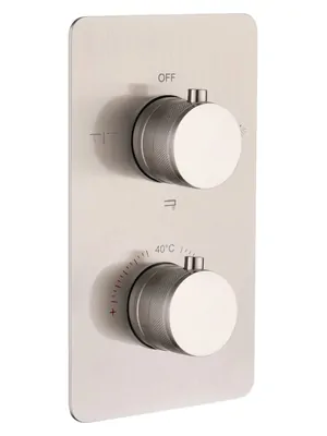 Смеситель Boheme 134-3-NB для ванны/душа,встраиваемый, на 3 потребителя, термостат, никель браш