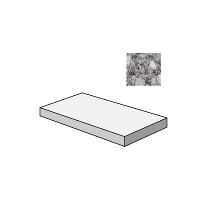 Sant Agostino Venistone CSAGADVD12 Gradone Angolare Dx Dark 33x120 матовая