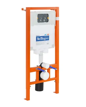 Инсталляция BelBagno 80 для подвесного унитаза 1150х500х80мм, фронт. управление, крепления BB002-8