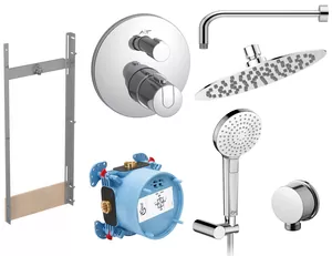 Инсталляция Ideal Standard ProSys + Смеситель для ванны/душа 6в1 термостат встраив  R016767+BD006XC