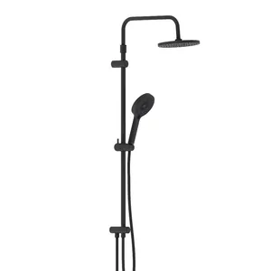 Душевая система DAMIXA верхний душ 220 мм, ручной душ 3 функции, черный 947000300