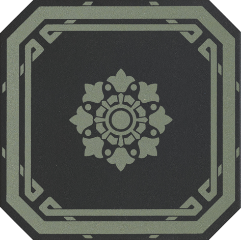 Ceramiche Grazia Old England Ottagono Black Bath 20x20 матовая