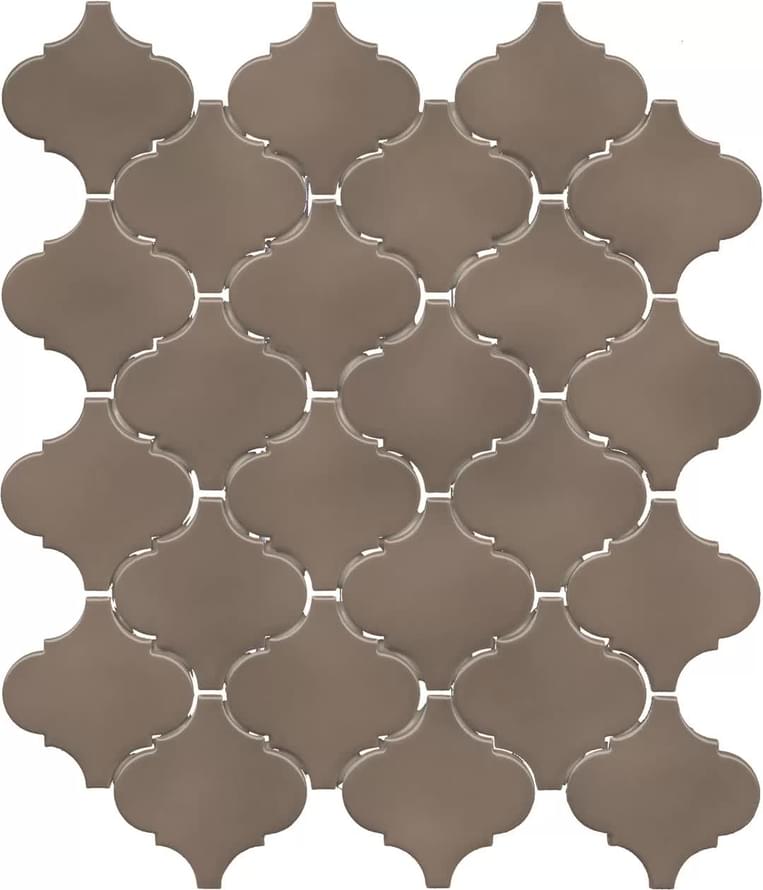 мозаика Арабески Марокко Коричневый Тёмный Глянцевый 30x26