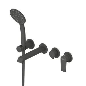 Смеситель CEZARES -VDM3-NOP для ванны/душа, с переключателем на 3 выхода, черный матовый