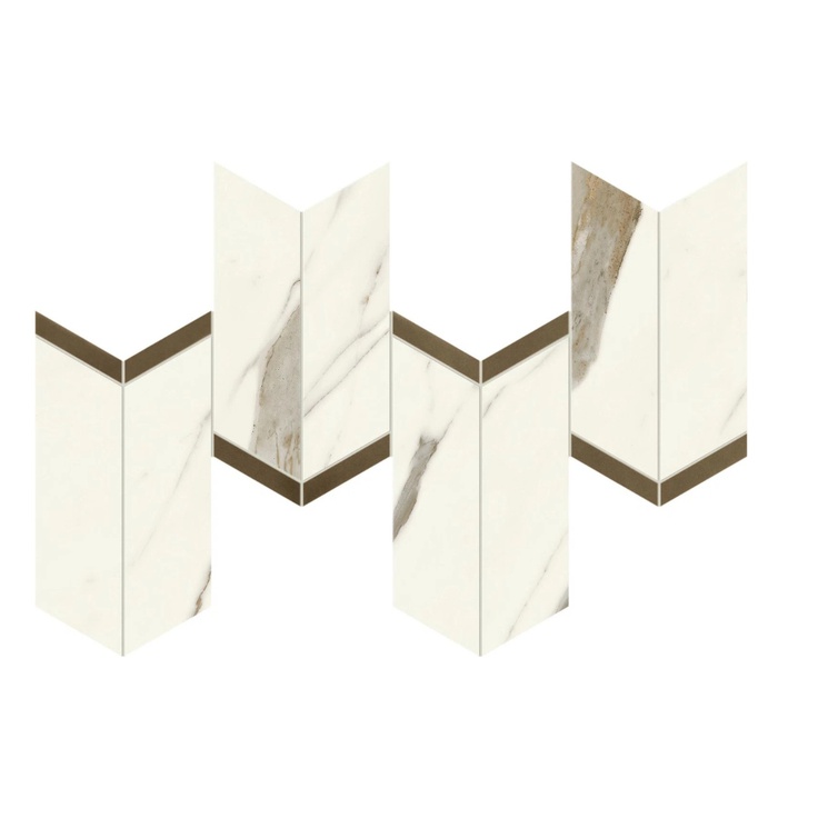 Atlas Concorde Marvel X AF8X Calacatta Sublime Chevron Lappato 19,2x46,3