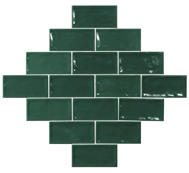 Chic Glamour Verde Glossy 15X7.5 глянцевая