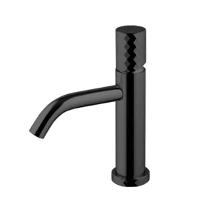 Смеситель для раковины FIMA Carlo Frattini Spillo Tech с донным клапаном, черный матовый F3031XSNS