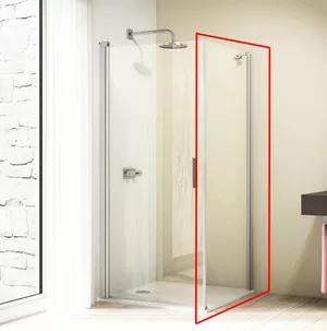 Душевая стенка HUPPE elegance 800х2000 профиль хром глянцевый/стекло прозрачное 8E1012.092.32