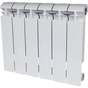 Радиатор STOUT 350 6 секций, алюминиевый, боковое подключение, белый SRA-2310-035006