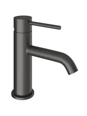 Смеситель для раковины Aqueduto CAN0245 однозахватный, низкий излив 77мм, цвет: оружейная сталь