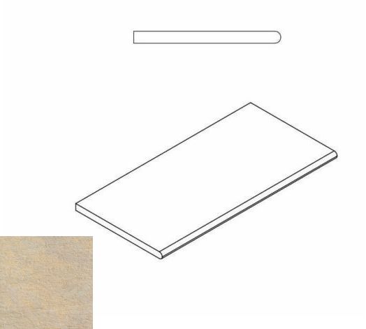 District X2 Sand Bordo Round 60X30 матовая