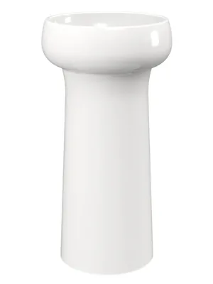 Раковина Azzurra (405х405х850) напольная, слив в пол, б/отв. под смес., белая LALF04040S00BI