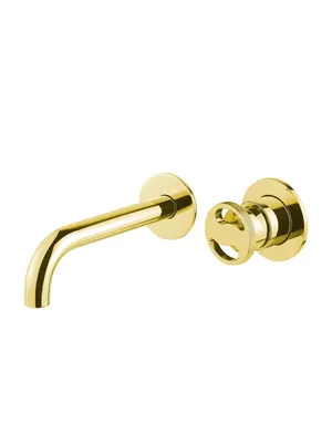 Смеситель для раковины Migliore настенный, однозахватный, золото 28201