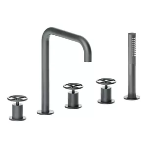 Смеситель на борт ванны Fantini 47P5P065 пятисекц., душ. комплект, с внутр.частью