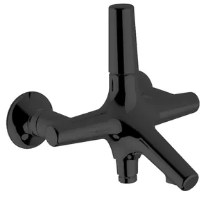 Смеситель для ванны/душа CISAL VI0001342Q настенный, однозахв., короткий излив, черный титан