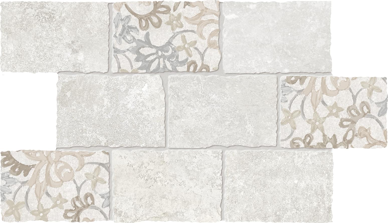 мозаика Heritage Mosaico Major Florita Deco Ivory 30x45