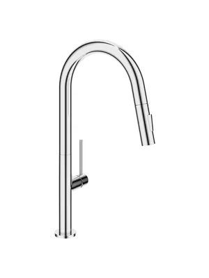 Смеситель д/кухни Aqueduto ASI0200 однозахв., с вытяжн. изливом 230мм, 2 типа струй, хром