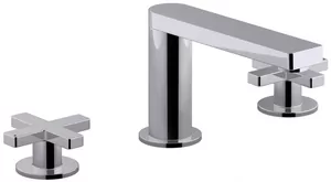 Смеситель Jacob Delafon для умывальника на 3 отверстия, ручки-крестовины, хром E73060-3-CP