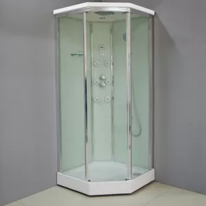 Душевая кабина BAND HOURS A 90x90x220 стекло прозрачное, профиль хром, низкий поддон