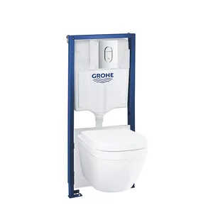 Grohe Solido 5 в 1 Инсталляция с подвесным унитазом+сидение+панель Arena Cosmopolitan 39536000