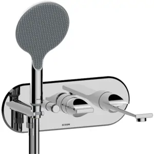Смеситель для ванны Bossini Z00557.030 встраиваемый, на 2 потреб., душ.гарнитур, цвет: хром