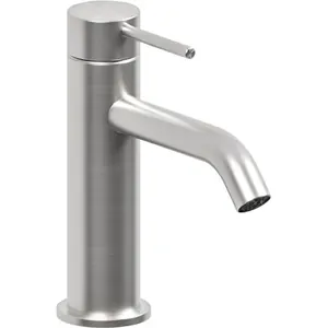 Смеситель для раковины Bossini -R INZ201075 однозахватный, без донного клапана, атласная сталь