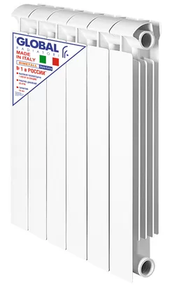 Радиатор биметаллический GLOBAL EXTRA 500 ВШГ:565х80х80 171 Ватт
