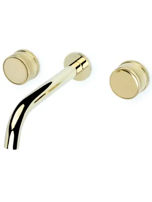 Смеситель Boheme 152-2-G-PR для раковины, встраиваемый, двухзахватный, золото