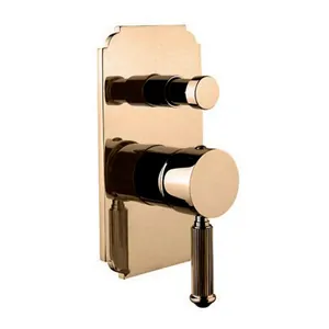 Смеситель CEZARES -VDIM-02-L для ванны, встраиваемый с переключателем, бронза/ручки металл