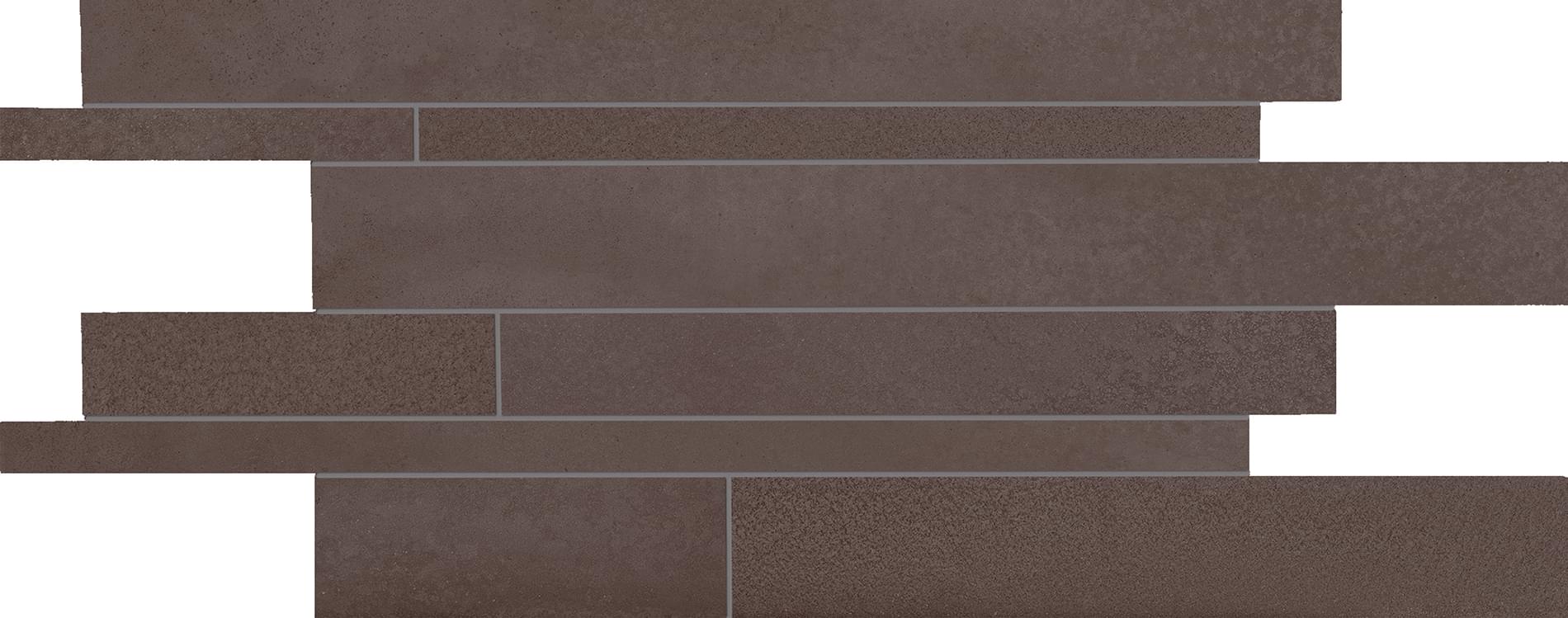 мозаика Tr3nd Listelli Sfalsati Concrete Brown 30x60