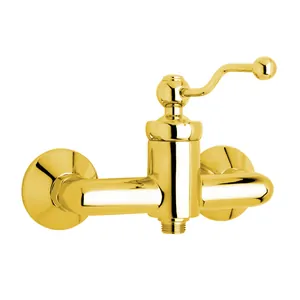 Смеситель для душа Paini однозахватный, настенный, без излива, золото 88OP511