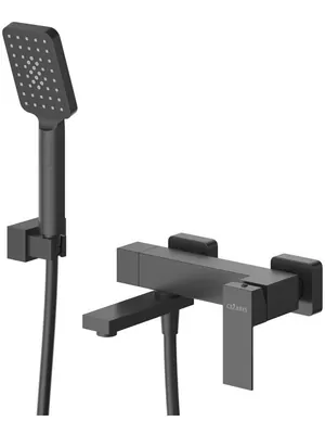 Смеситель для ванны/душа CEZARES -VD-NOP однозахватный, с душевым комплектом, цвет: черный